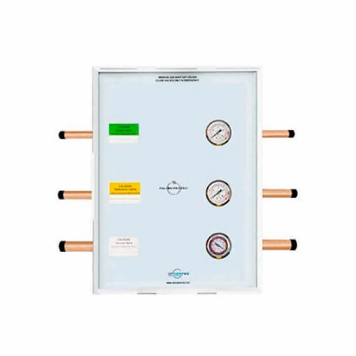 Caja de válvulas de seccionamiento (3 cuerpos)
